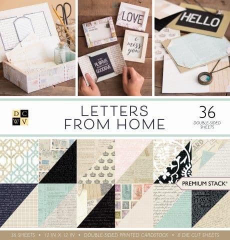 DCWV 12x12 Paper Stack - Letters From Home
