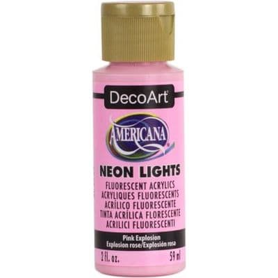 DecoArt Americana Acrylic Neon Lights  - Pink Explosion - DA340-3