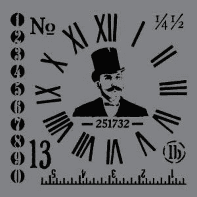 DecoArt Andy Skinner Stencil - 8x8 - Made to Measure