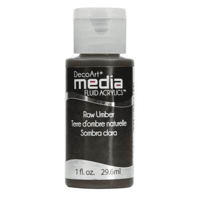 DecoArt Media Fluid Acrylics - Raw Umber