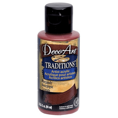 DecoArt Traditions Artist Acrylic Paint - Burgundy