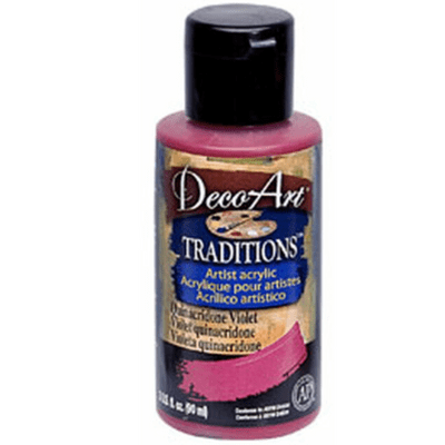 DecoArt Traditions Artist Acrylic Paint - Quinacridone Violet