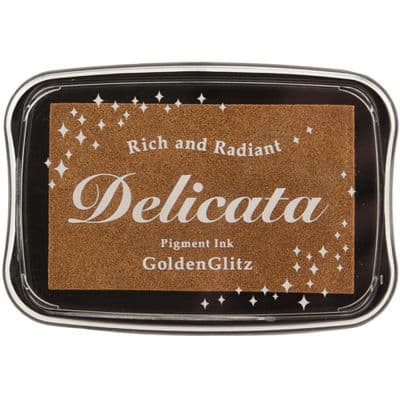Delicata Pigment Ink Pad - Golden Glitz