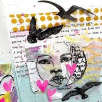 Dina Wakley Media Cling Stamps - Let It Fly