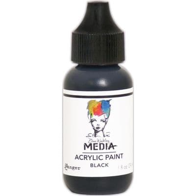 Dina Wakley Media Heavy Body Acrylic Paint - Black