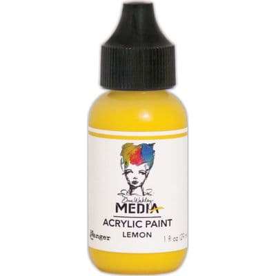 Dina Wakley Media Heavy Body Acrylic Paint - Lemon