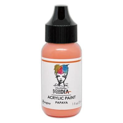 Dina Wakley Media Heavy Body Acrylic Paint - Papaya