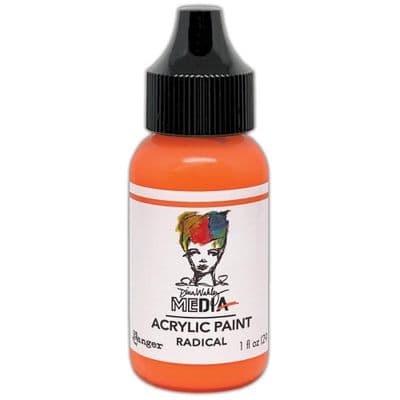 Dina Wakley Media Heavy Body Acrylic Paint - Radical