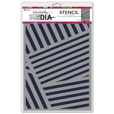 Dina Wakley MEdia Stencil - Angles