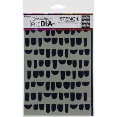 Dina Wakley MEdia Stencil - Bumps