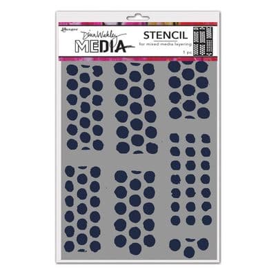 Dina Wakley MEdia Stencil - Dotted Tape