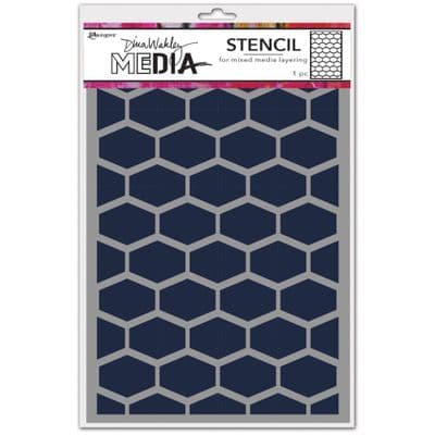 Dina Wakley MEdia Stencil - Lattice