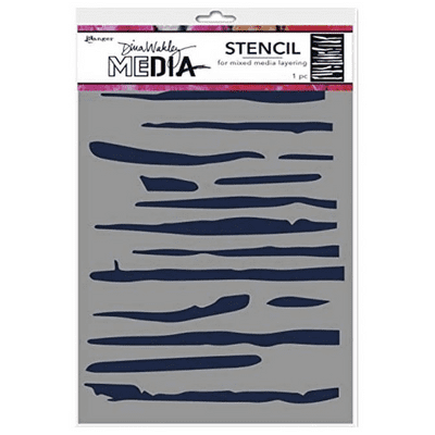 Dina Wakley MEdia Stencil - Lines