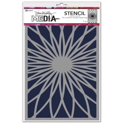 Dina Wakley MEdia Stencil - Sunshine