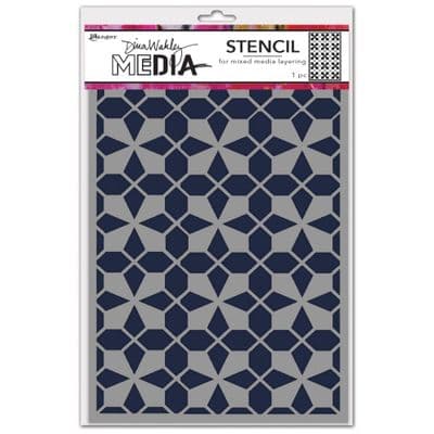 Dina Wakley MEdia Stencil - Tile Floor