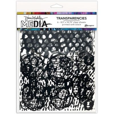 Dina Wakley MEdia Transparencies - Pattern Play Set 1