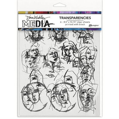 Dina Wakley MEdia Transparencies - Tinies Set 1