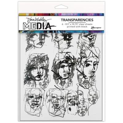Dina Wakley MEdia Transparencies - Tinies Set 2