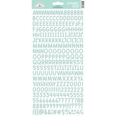 Doodlebug Alphabet Soup Puffy Stickers - Mint