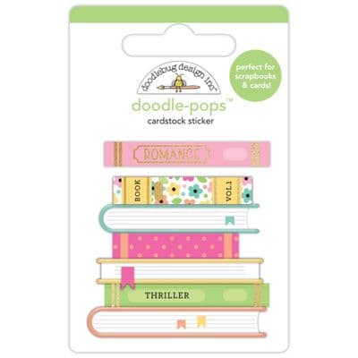 Doodlebug Doodle-Pops 3D Stickers - Hello Again - Book Club