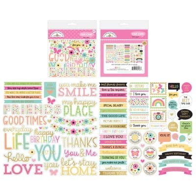 Doodlebug Odds & Ends Chit Chat Die-Cuts - Hello Again