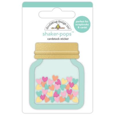 Doodlebug Shaker-Pops Stickers - Hello Again - Saving All My Love