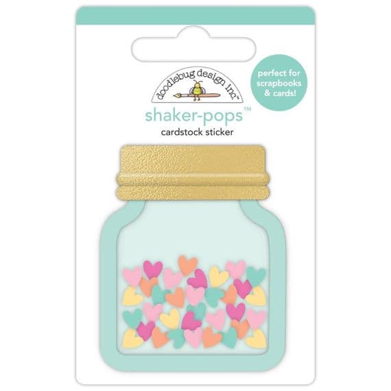 Doodlebug Shaker-Pops Stickers - Hello Again - Saving All My Love