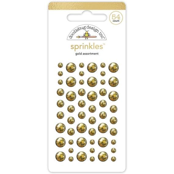 Doodlebug Sprinkles Enamel Dots - Gold