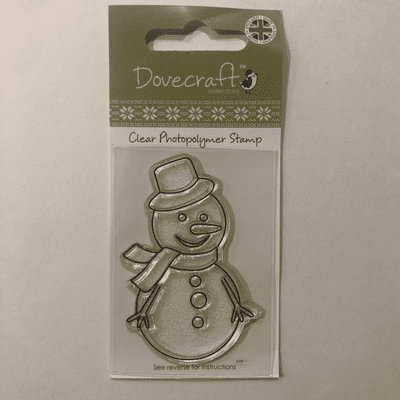 Dovecraft Mini Clear Stamp - Snowman