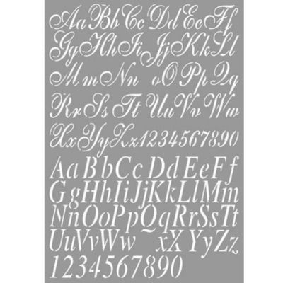 Dutch Doobadoo Dutch Stencil Art - A4 Alphabet #2