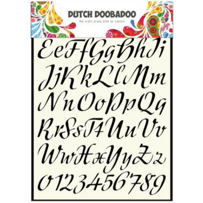 Dutch Doobadoo Dutch Stencil Art - A4 Alphabet #3