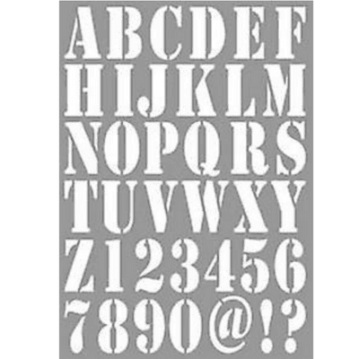 Dutch Doobadoo Dutch Stencil Art - A4 Alphabet