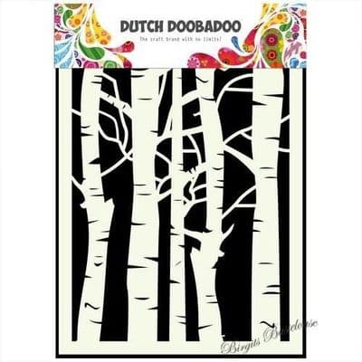 Dutch Doobadoo Mask Art Stencil - Birch Trees