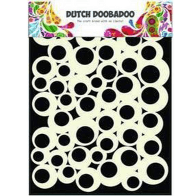 Dutch Doobadoo Mask Art Stencil - Bubbles 2