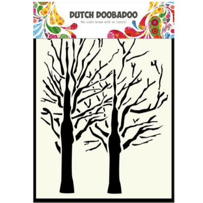 Dutch Doobadoo Mask Art Stencil - Fine Trees A6