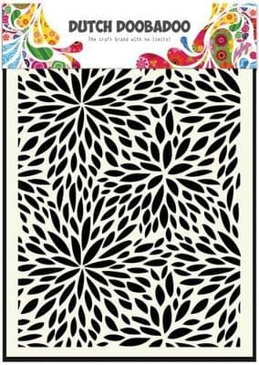 Dutch Doobadoo Mask Art Stencil - Floral Waves 1