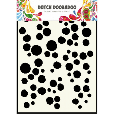 Dutch Doobadoo Mask Art Stencil - Grunge Dots