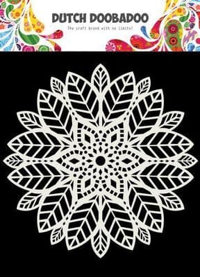 Dutch Doobadoo Mask Art Stencil - Mandala, Leaves