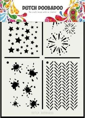 Dutch Doobadoo Mask Art Stencil - Multi Stencil 2