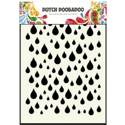 Dutch Doobadoo Mask Art Stencil - Rain Drops A6