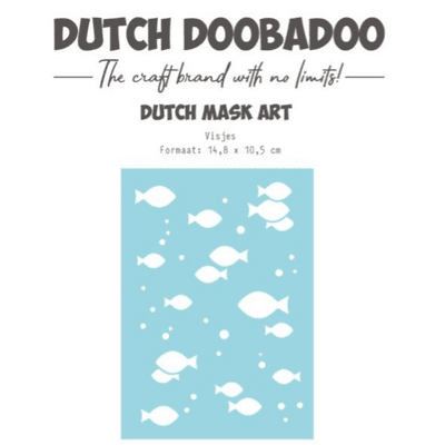 Dutch Doobadoo Mask Art Stencil - Sea World - Fish A6