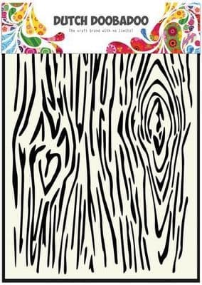 Dutch Doobadoo Mask Art Stencil - Woodgrain
