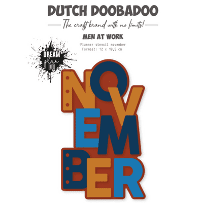 Dutch Doobadoo Planner Stencil - November