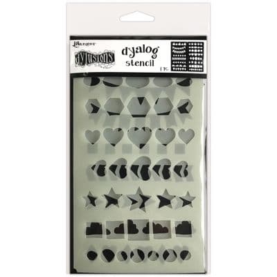 Dyan Reaveley Dylusions Dyalog Stencil - Border It Again