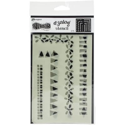 Dyan Reaveley Dylusions Dyalog Stencil - Frame It