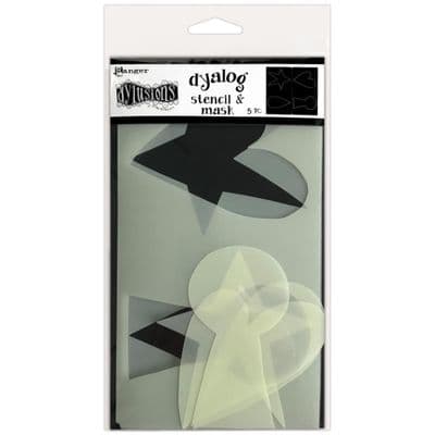 Dyan Reaveley Dylusions Dyalog Stencil - Mask It