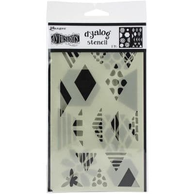 Dyan Reaveley Dylusions Dyalog Stencil - Quilt It