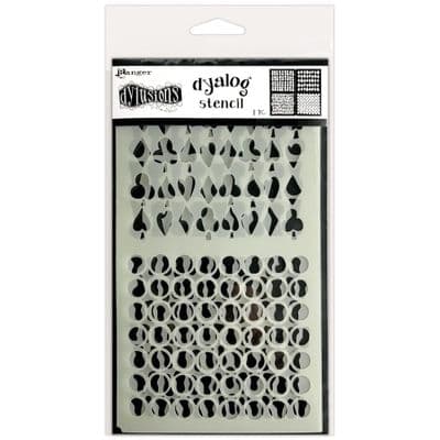 Dyan Reaveley Dylusions Dyalog Stencil - Stencil It Again