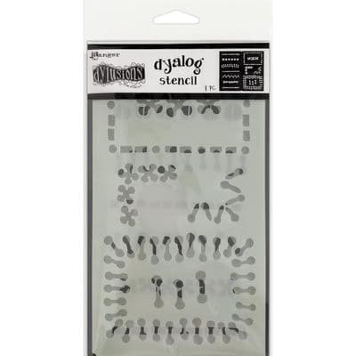 Dyan Reaveley Dylusions Dyalog Stencil - Stitch It