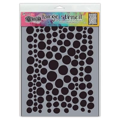 Dyan Reaveley Dylusions Stencil - Large - Drip Drops